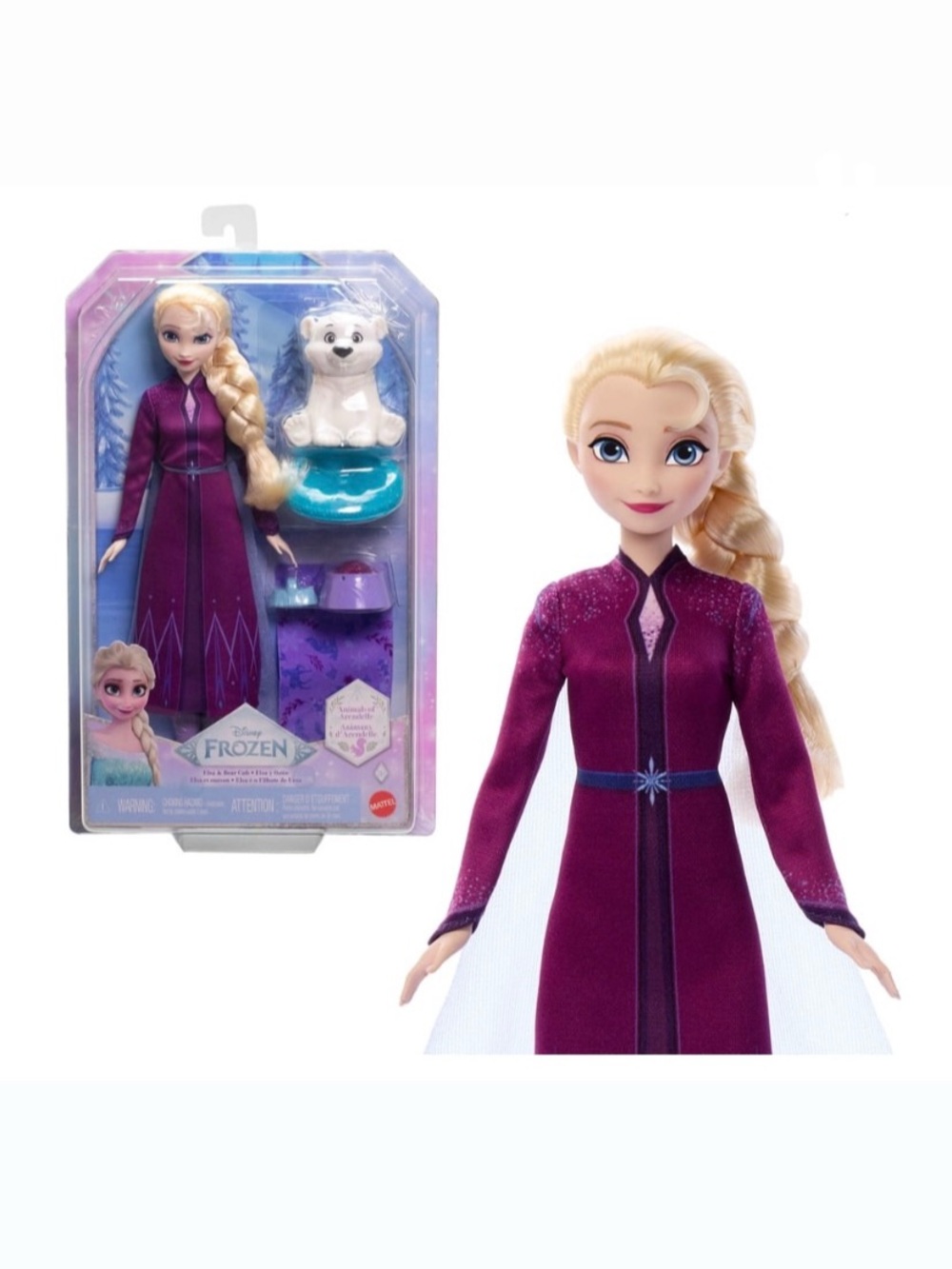 Disney Frozen Elsa Fashion Doll Elsa & Bear Cub